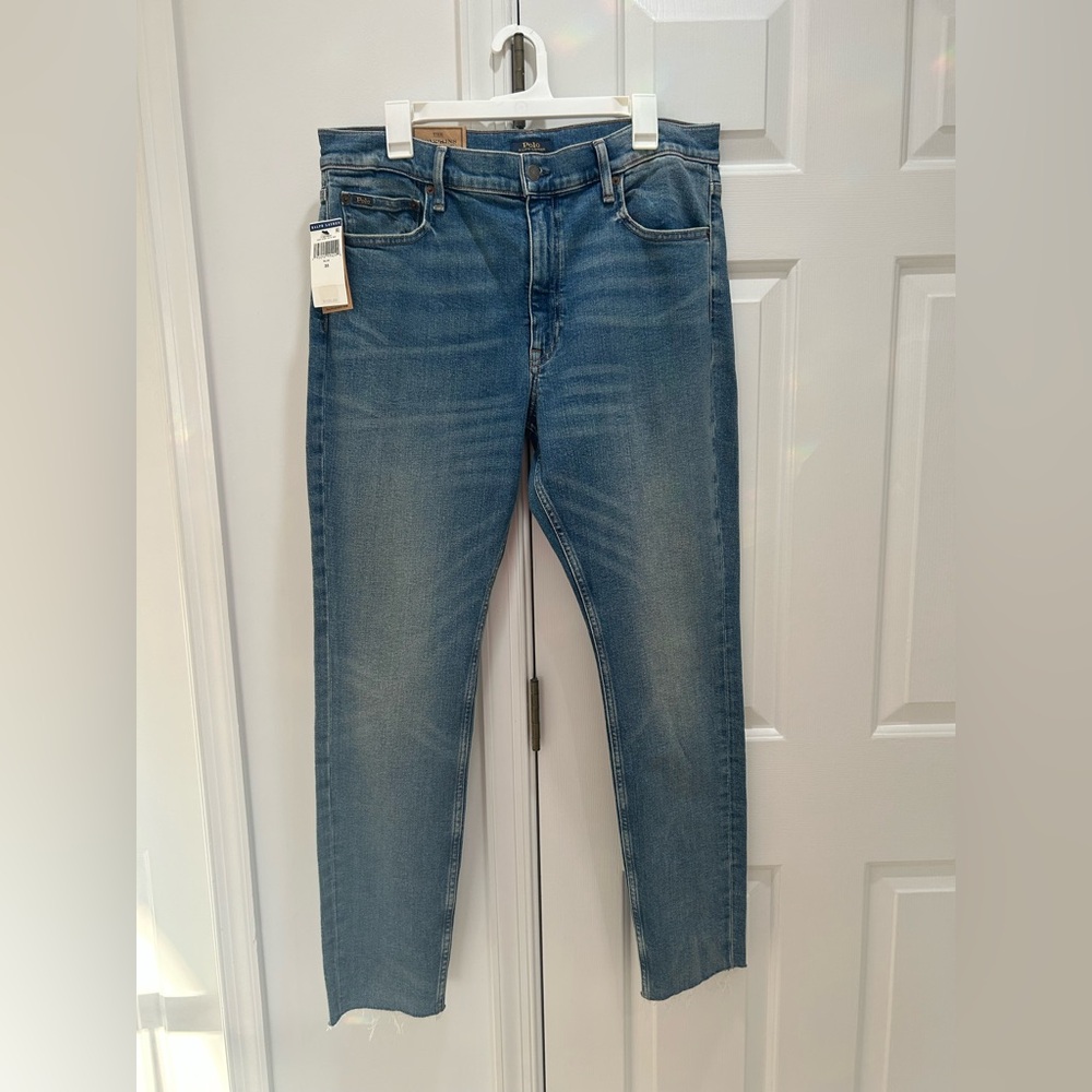 Polo by Ralph Lauren Men's Mid Rise Skinny Blue Jeans